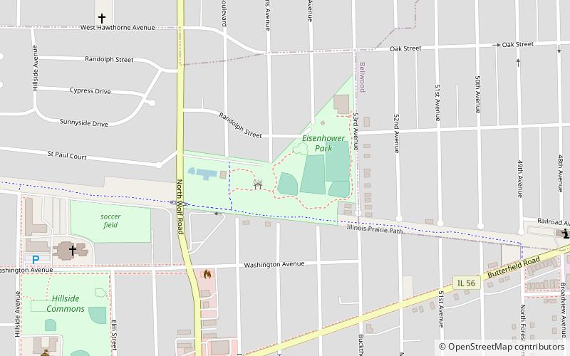 memorial park district hillside location map