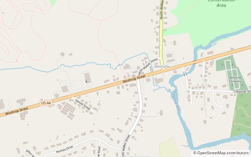 Westville Congregational Church location map