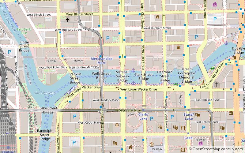 La Salle Street Bridge location map