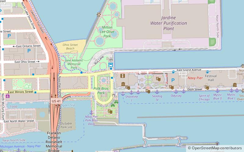 Navy Pier Skyline Stage location map