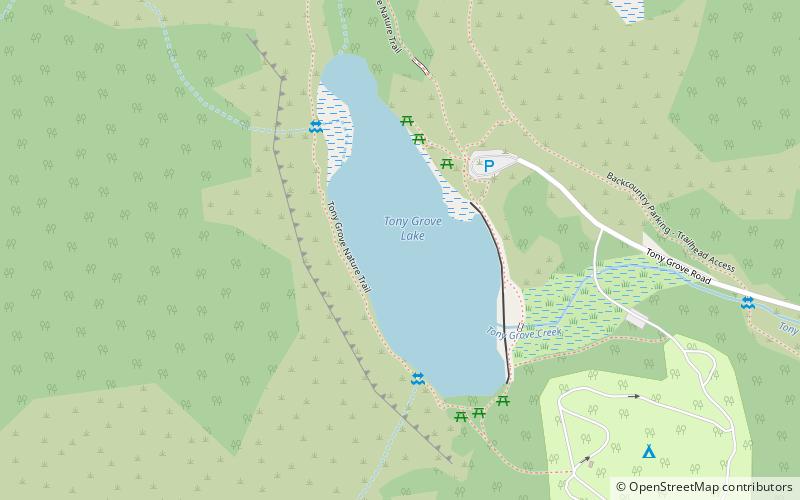 Tony Grove Lake location map