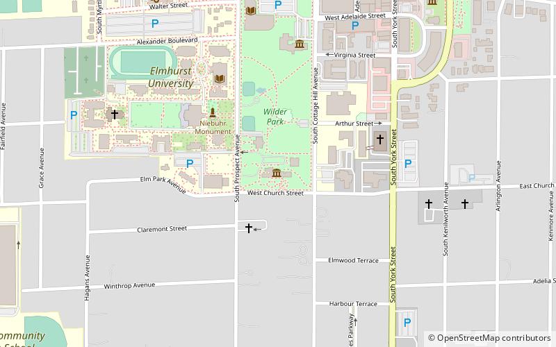 Wilder Park Conservatory location map