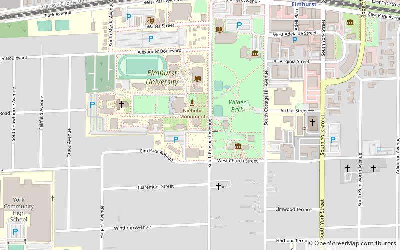 Old Main location map