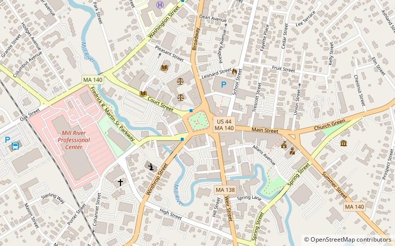 Taunton Common location map