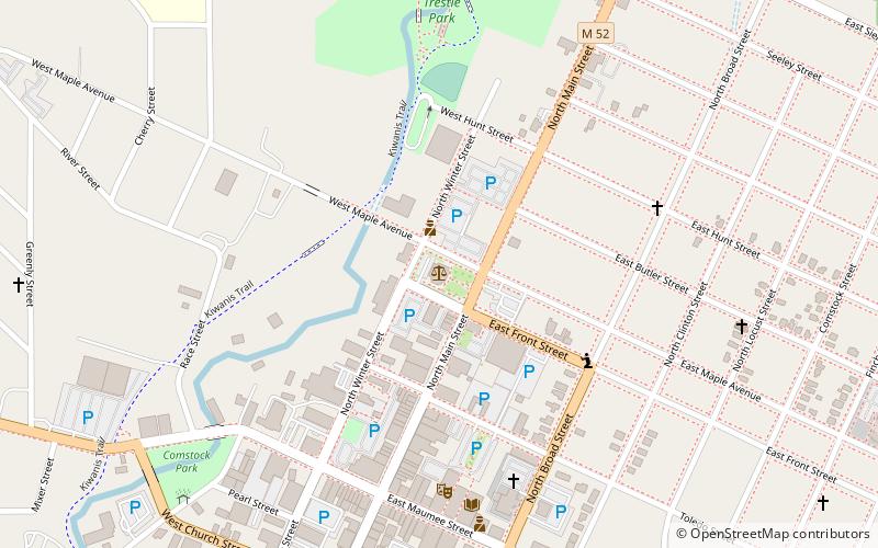 Lenawee County Courthouse location map