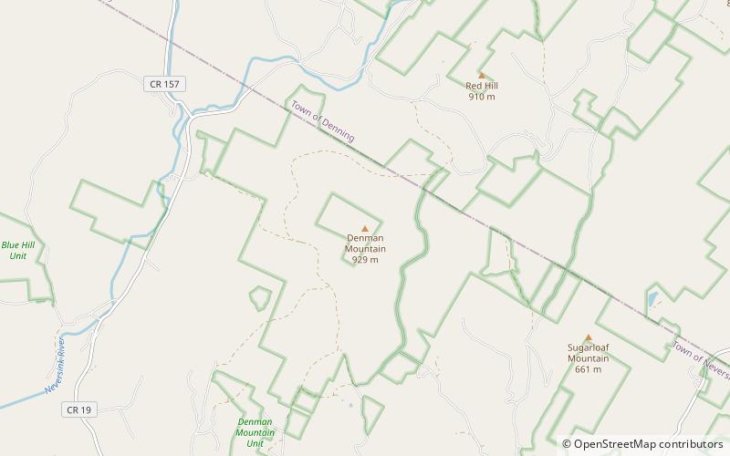 denman mountain parc catskill location map