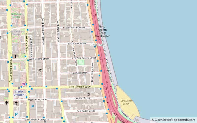 Seven Houses on Lake Shore Drive District location map