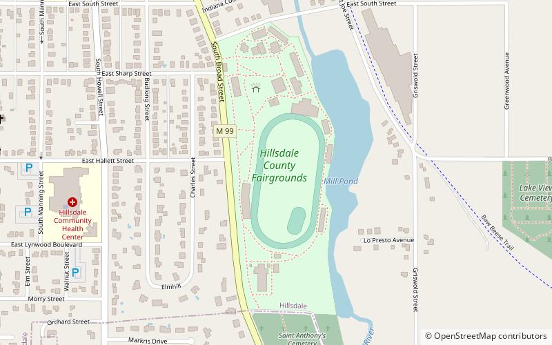 Hillsdale County Fairgrounds location map