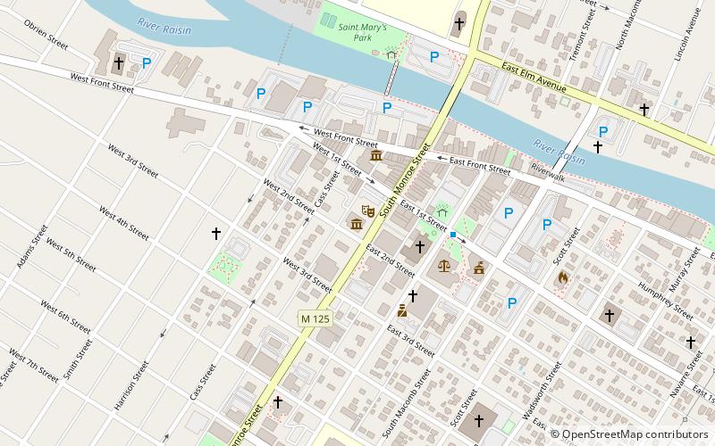 Monroe County Museum location map