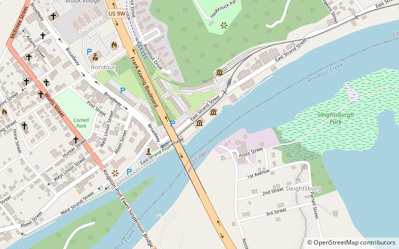 Hudson River Maritime Museum location map