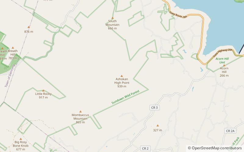 Ashokan High Point location map
