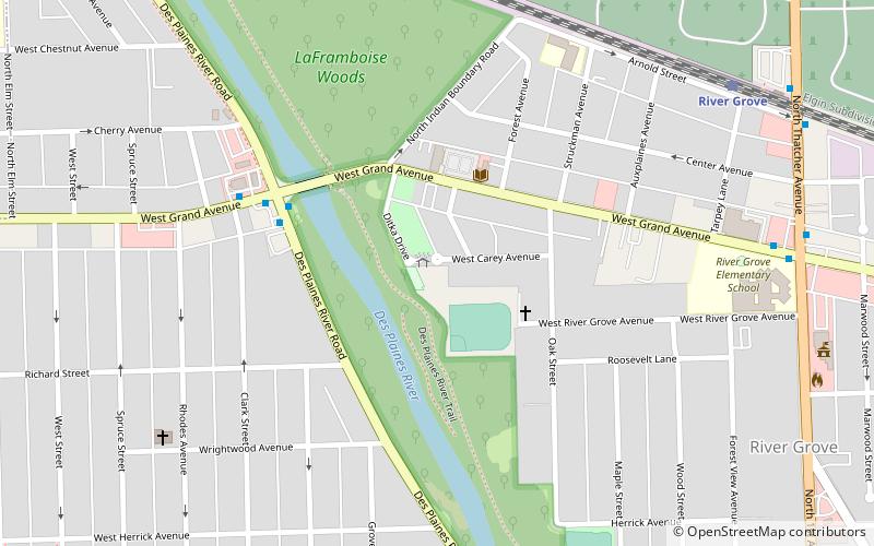 gazebo park river grove location map