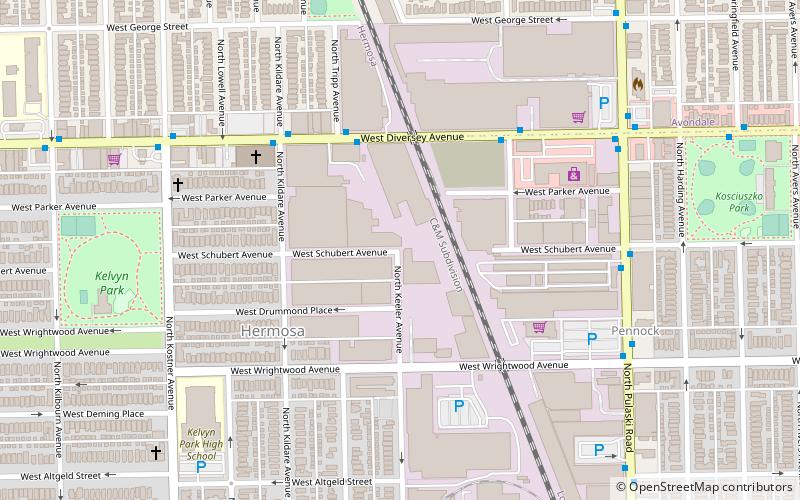 Église Saint-Viateur de Chicago location map