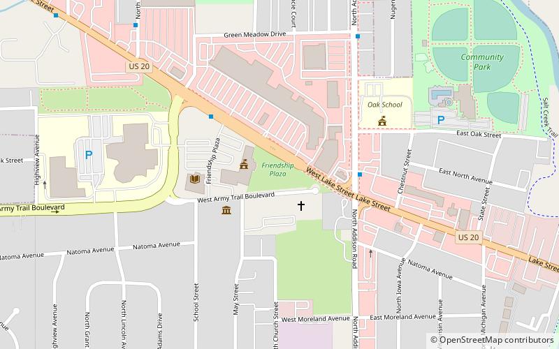 friendship plaza addison location map