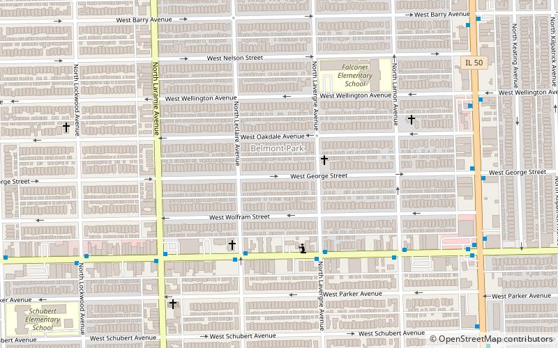 Falconer Bungalow Historic District location map