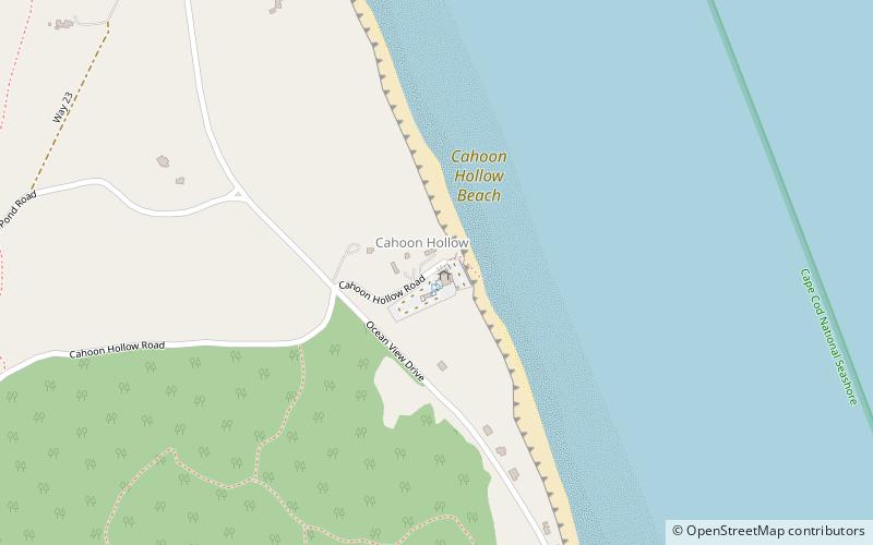 cahoon hollow beach wellfleet location map