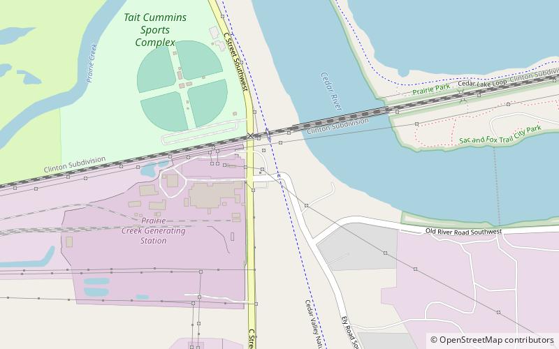 IANR Railroad Underpass location map