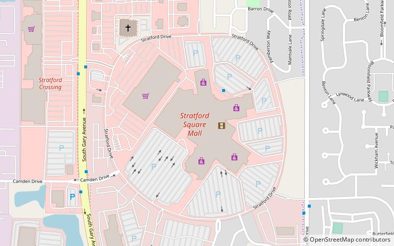 Stratford Square Mall location map
