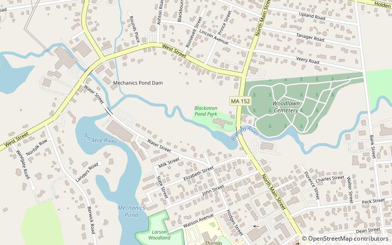 Blackinton Houses and Park location map