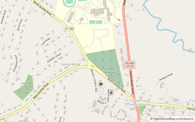 salmon brook granby location map