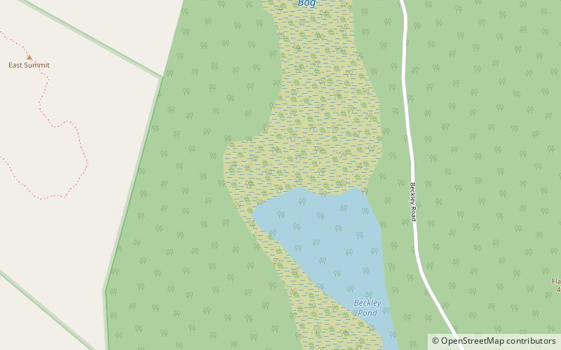 Beckley Bog location map