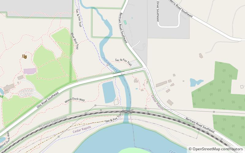 Indian Creek Bridge location map