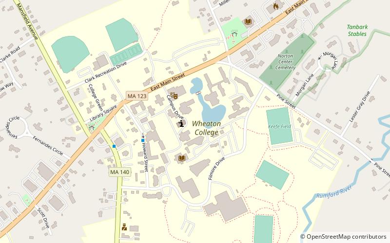 Wheaton College location map