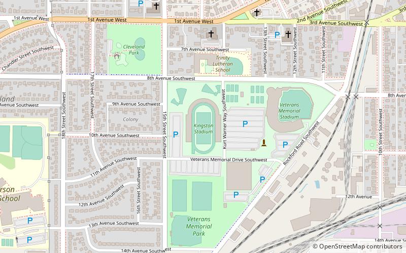 kingston stadium cedar rapids location map