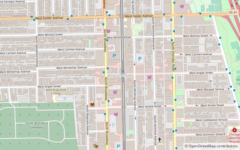 West Argyle Street Historic District location map