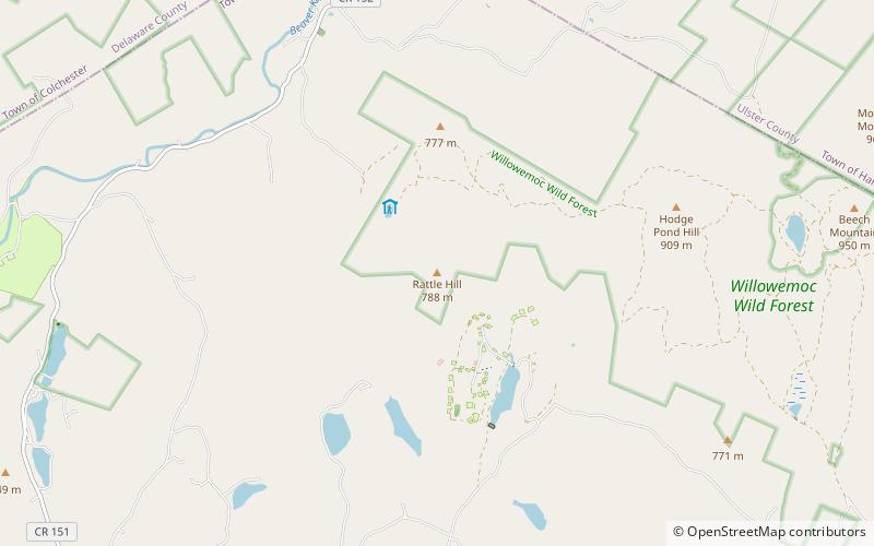 rattle hill parc catskill location map