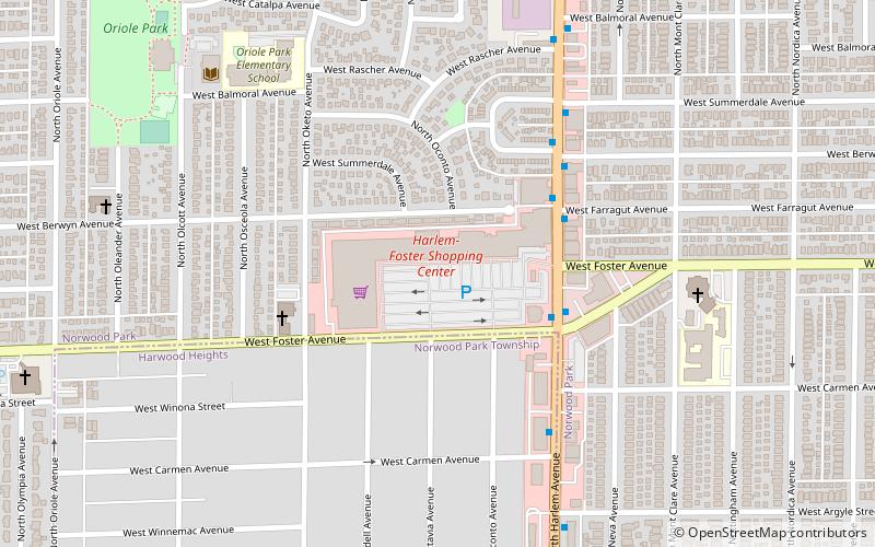 Harlem-Foster Shopping Center location map