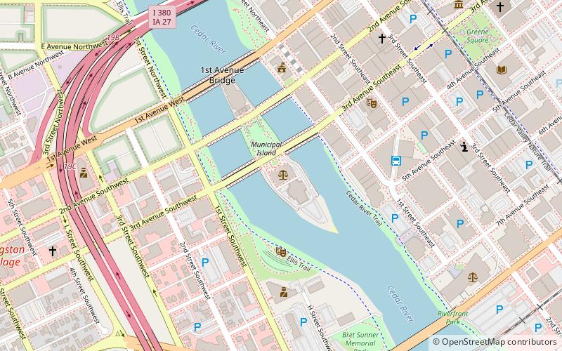 Linn County Courthouse location map