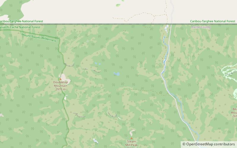 crescent lake wasatch cache national forest location map