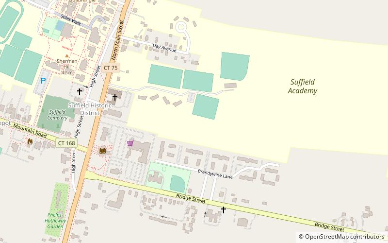 Suffield Depot location map