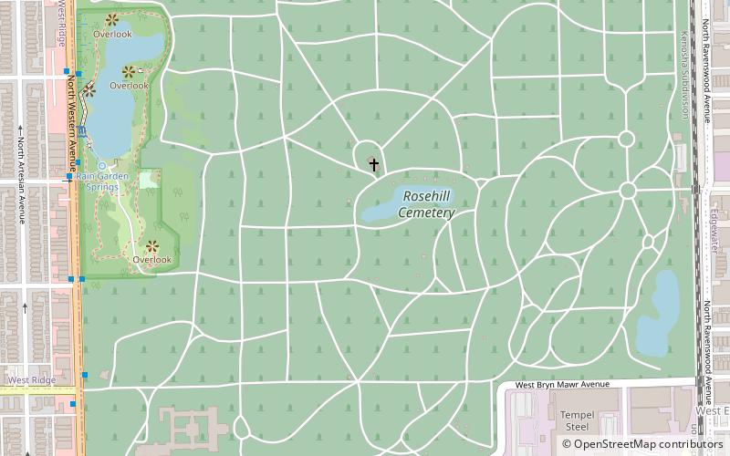 Rosehill Cemetery location map
