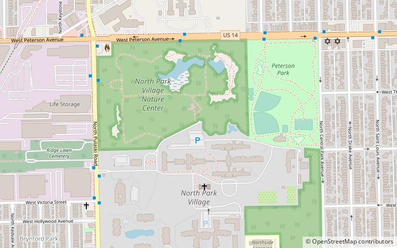 North Park Village Nature Center location map