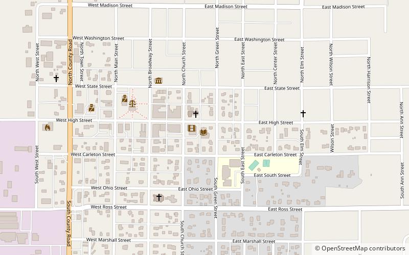 Toledo Public Library location map