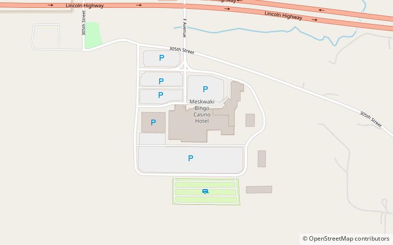 Meskwaki Casino location map