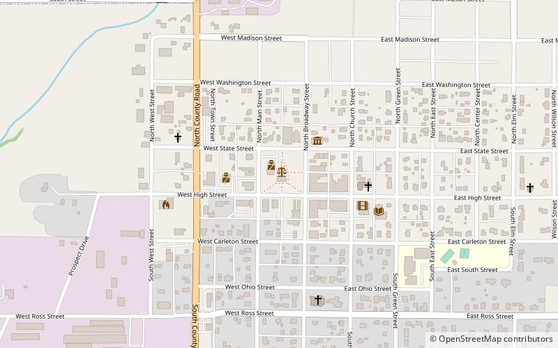 Tama County Courthouse location map