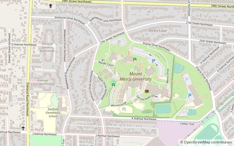 Our Mother of Sorrows Grotto Historic District location map