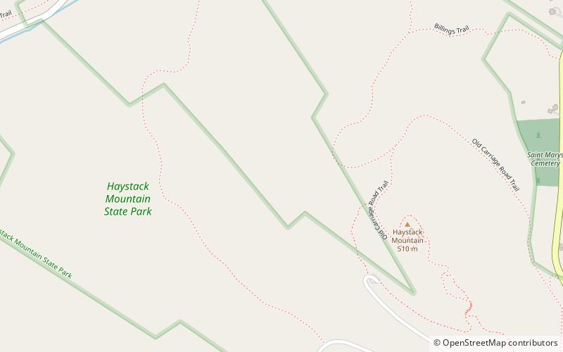 Haystack Mountain State Park location map