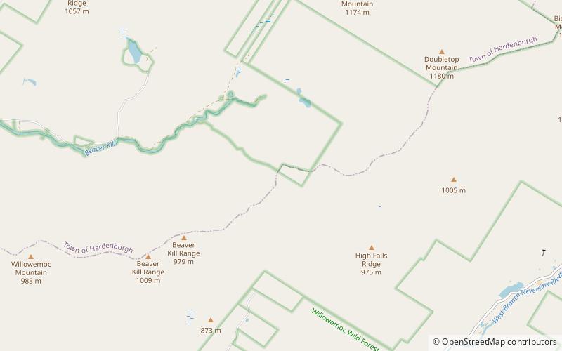 beaver kill range parc catskill location map