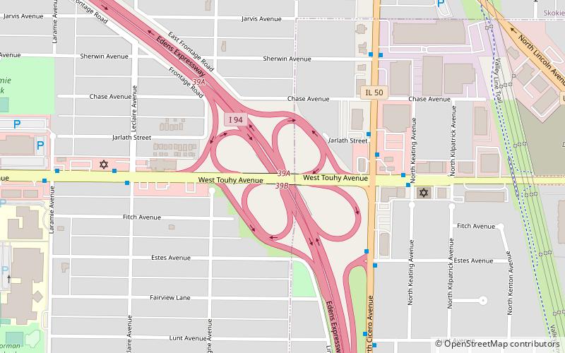 touhy avenue chicago location map