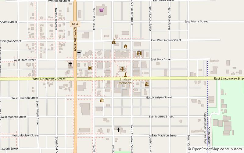 Lincoln Statue location map