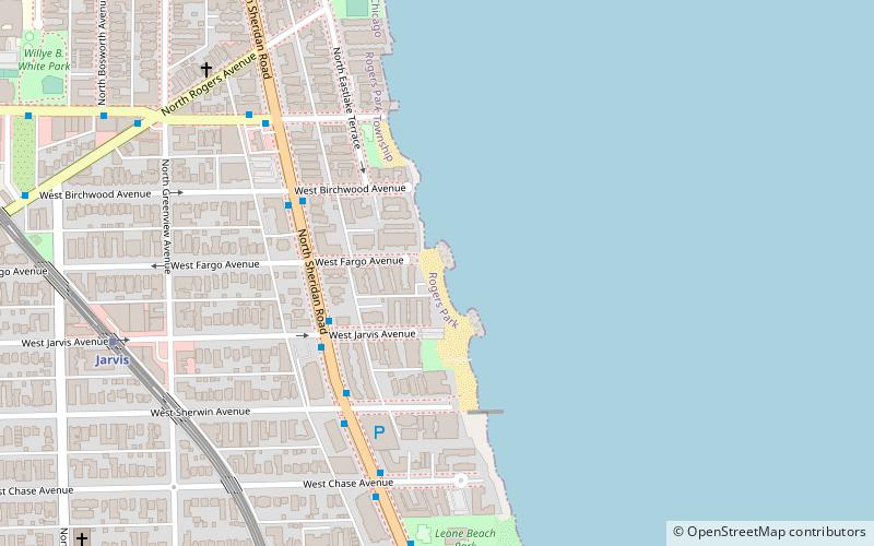 jarvis and fargo beaches chicago location map