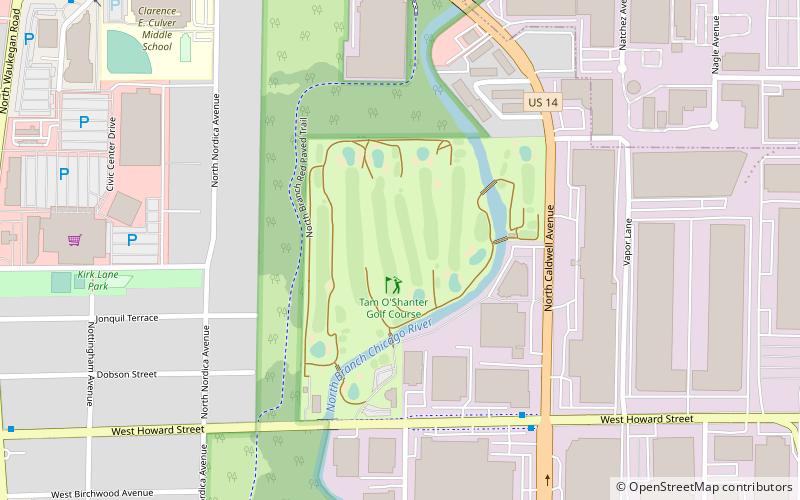 Tam O'Shanter Golf Course location map