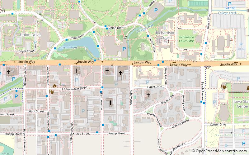 Delta Upsilon Chapter House location map