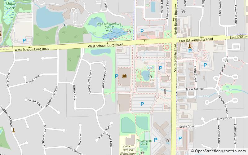 Schaumburg Township District Library location map