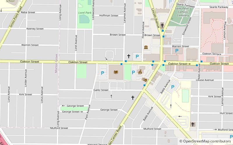 Skokie Public Library location map