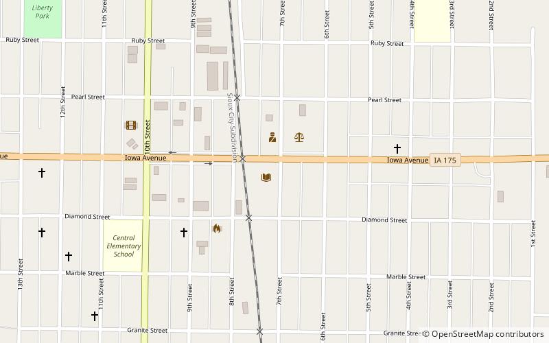 Onawa Public Library location map